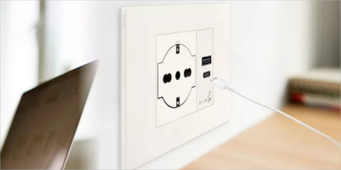 Las fuentes de alimentación USB integradas de Vimar incluyen las nuevas tomas tipo C