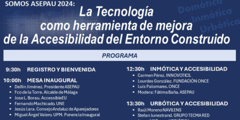 El evento Somos Asepau abordará la tecnología para mejorar la accesibilidad del entorno construido