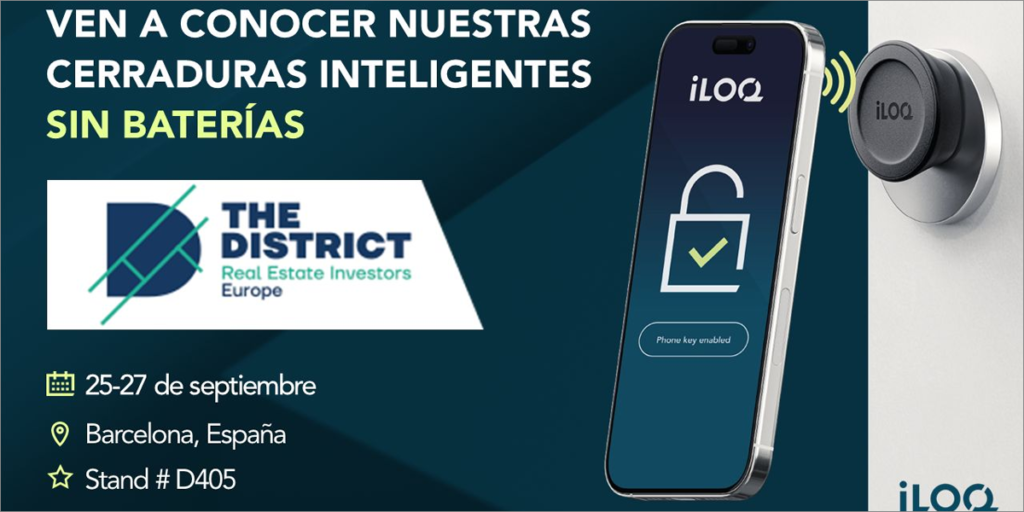 Cerradura inteligente expuesta en The District Show.