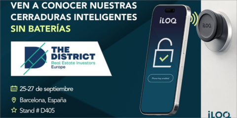 Las cerraduras inteligentes sin baterías de iLOQ se exhiben en el congreso The District Show