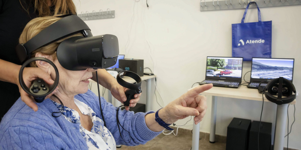 Experiencia realidad virtual para personas mayores.