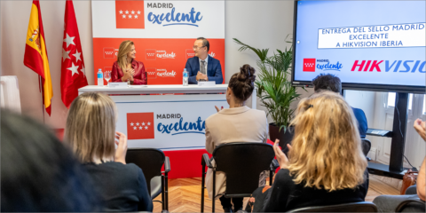 La empresa tecnológica Hikvision recibe el sello Madrid Excelente por su compromiso con la calidad