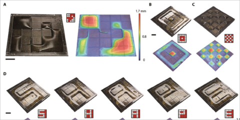 El KAIST presenta un actuador transformador capaz de cambiar a varias formas tridimensionales