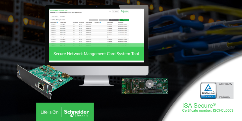 Plataforma Ecostruxture IT network.