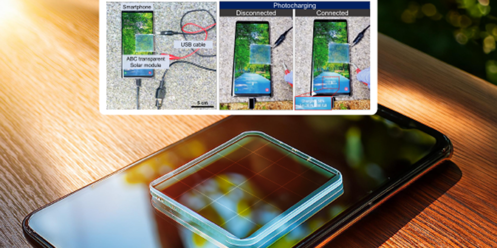 Módulo célula solar transparente