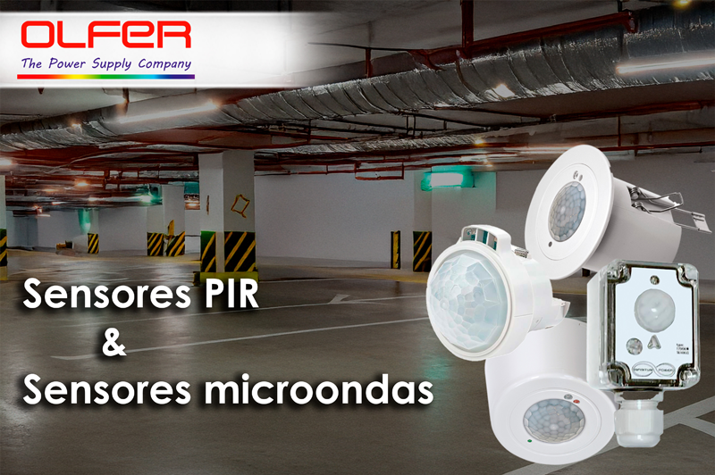 Sensores PIR y Microondas.