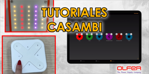 La serie de vídeos tutoriales de Electrónica OLFER enseña a utilizar la aplicación Casambi