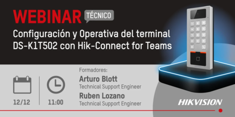 Hikvision impartirá un webinar sobre la configuración del terminal DS-K1T502 con Hik-Connect for Teams