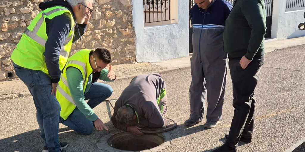 Ayuntamiento de Huete renovación red de agua.