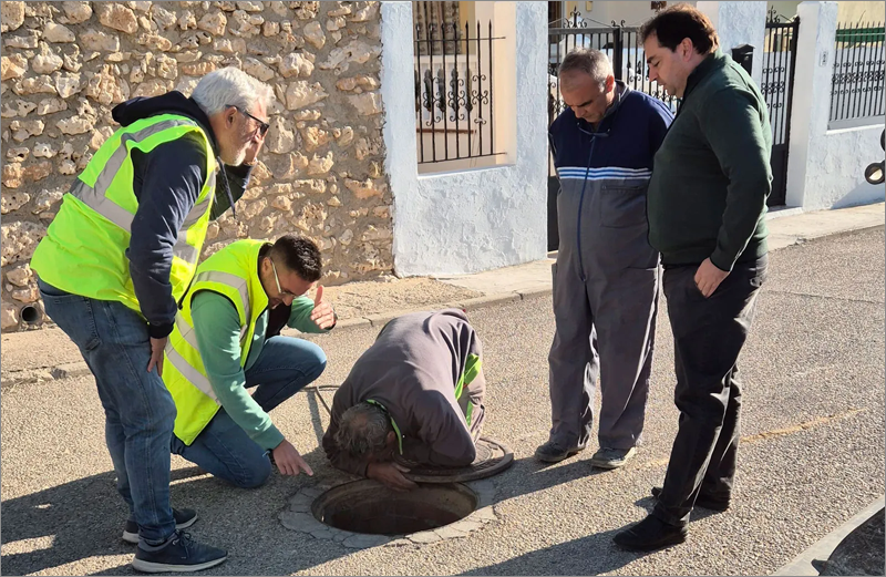 Ayuntamiento de Huete renovación red de agua.