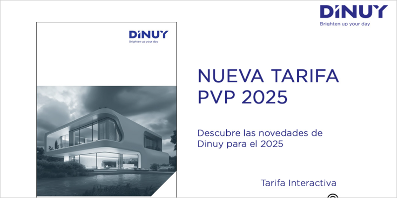 Dinuy presenta la nueva tarifa PVP interactiva 2025 con diferentes novedades de producto