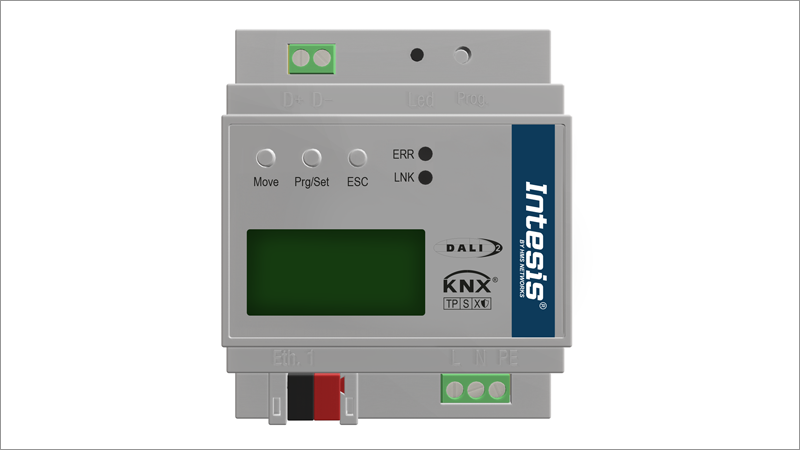 Gateway Intensis Dali-2 a KNX TP PRO.