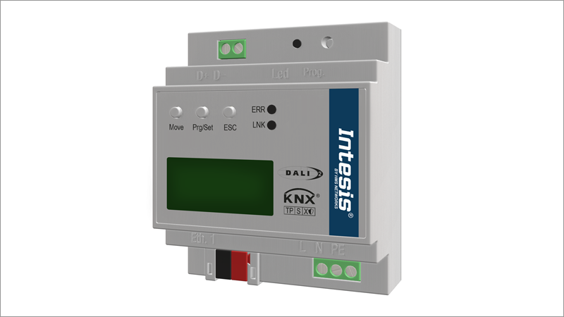 Gateway Intensis Dali-2 a KNX TP PRO.