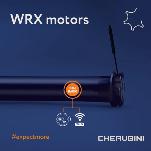 Los nuevos motores de la serie WRX de CHERUBINI incorporan wifi