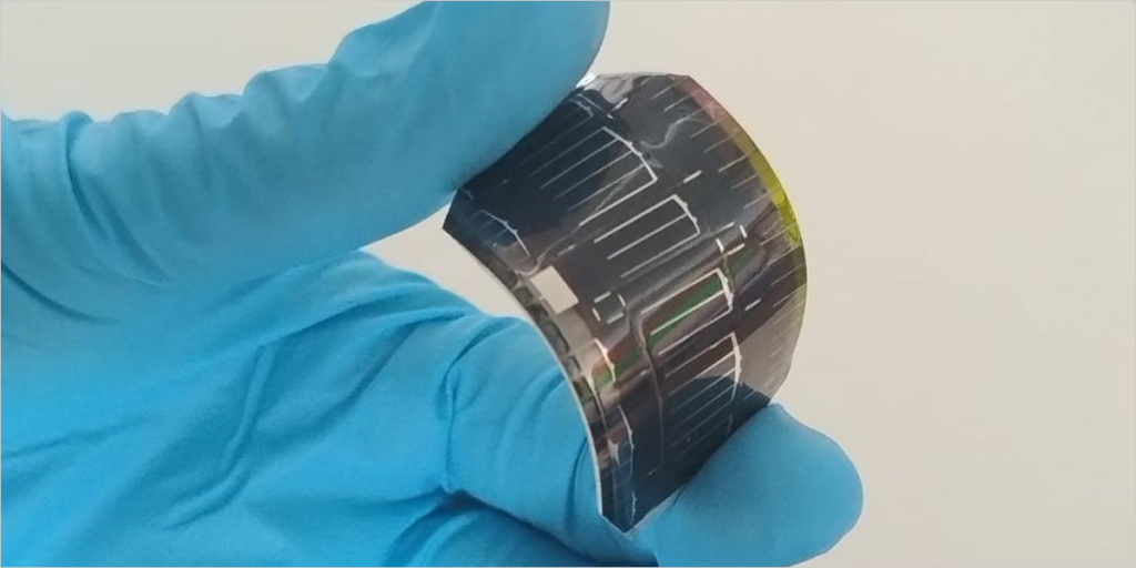 Célula solar fotovoltaica sostenible y flexible.