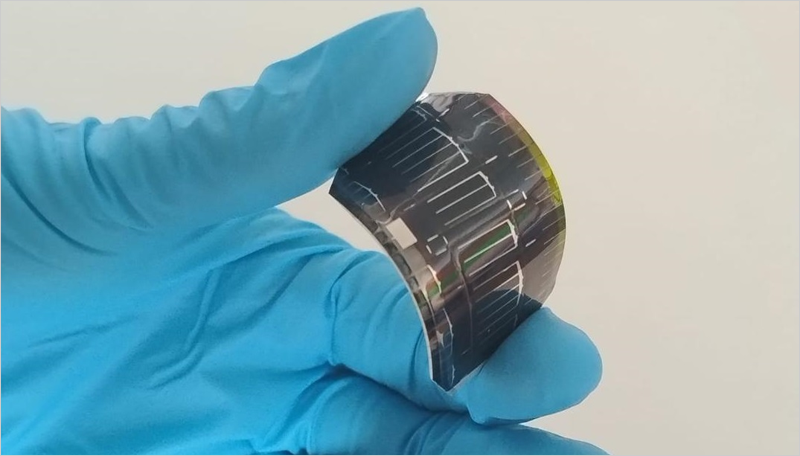 Célula solar fotovoltaica sostenible y flexible.