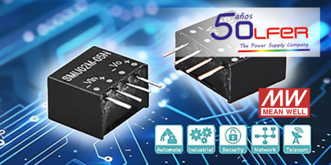 Electrónica OLFER distribuye convertidores aislados CC/CC que optimizan dispositivos electrónicos