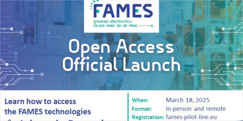 Anunciada la primera convocatoria de acceso abierto de la línea piloto FAMES para crear chips europeos