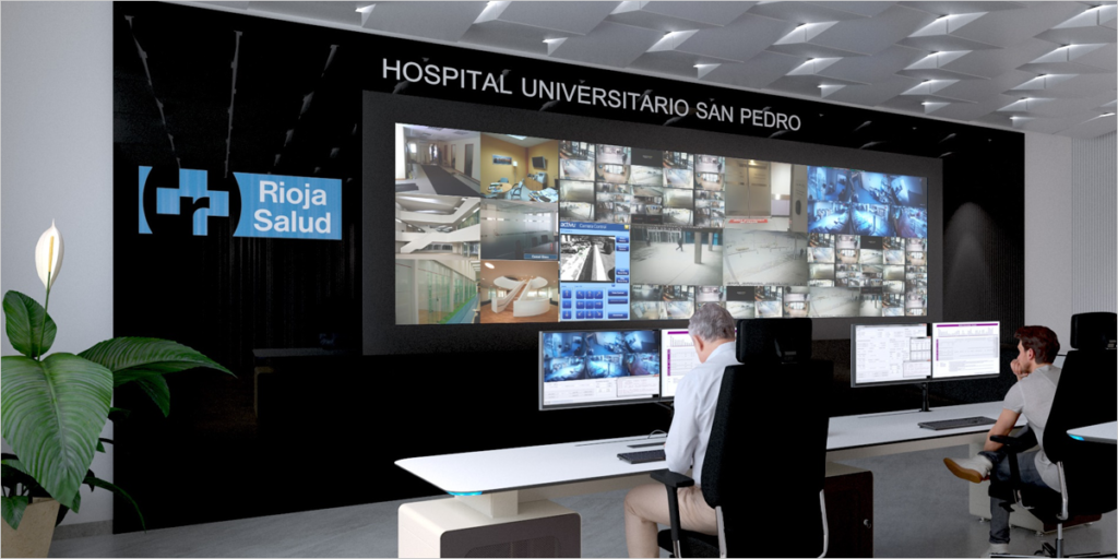 Centro de seguridad del Hospital Universitario San Pedro.