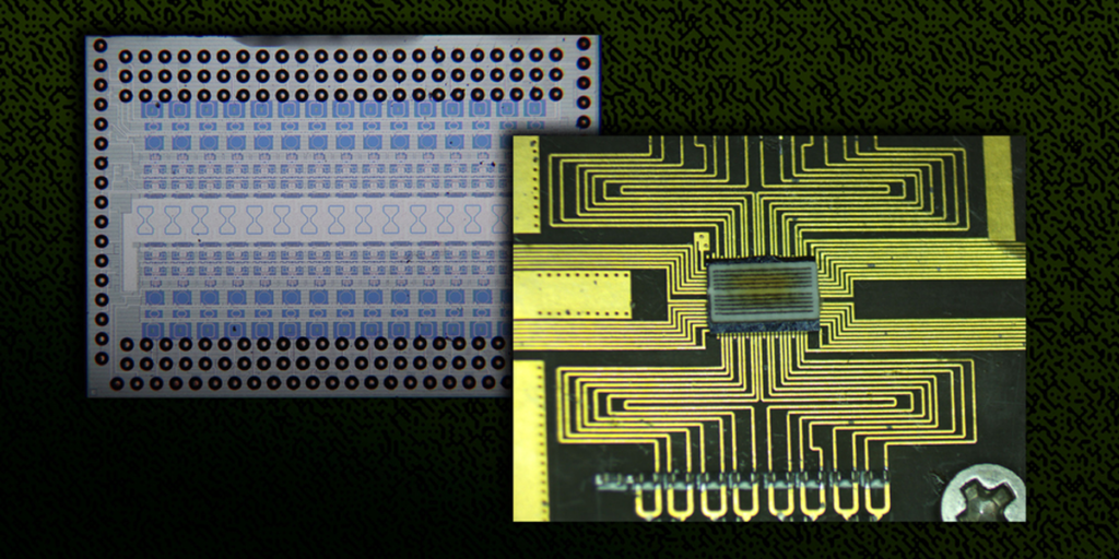 Chip amplificador-multiplicador.