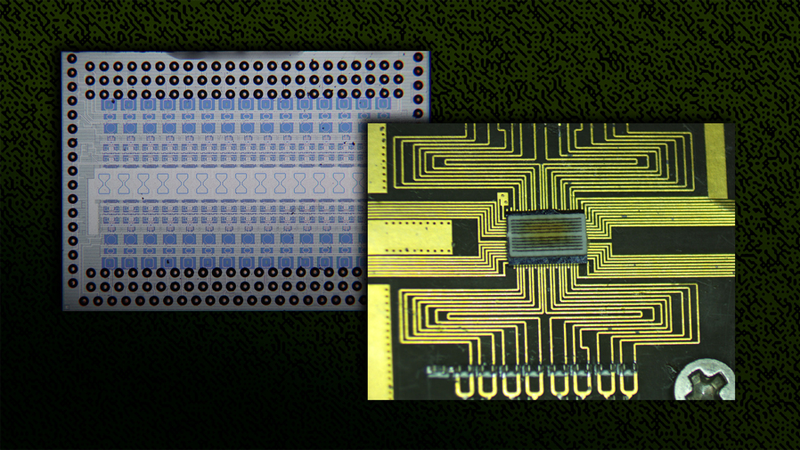 Chip amplificador-multiplicador.