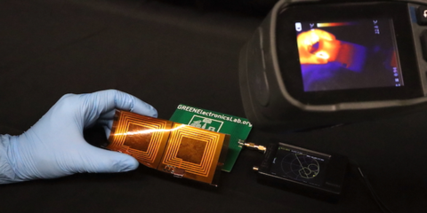 La etiqueta electrónica sin chip de la Universidad de Glasgow puede medir la temperatura de objetos