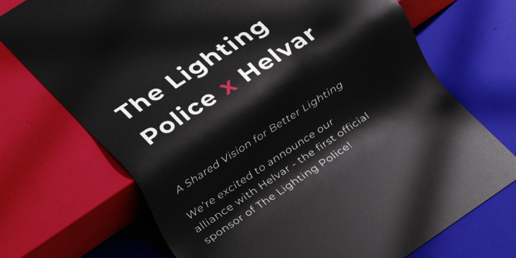 Asociación entre Helvar y The Ligthing Police.