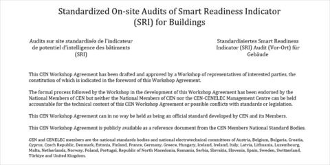 Publicada una normalización sobre las auditorías in situ del indicador de preparación inteligente para edificios