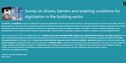 Abierta una encuesta para facilitar el uso de herramientas digitales en la construcción y rehabilitación