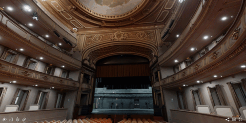 El gemelo digital del Teatro Jofre de Ferrol permite realizar visitas virtuales de su interior