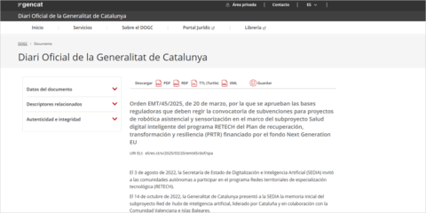 Nuevas ayudas para desarrollar tecnologías de IA y digitalizar el sector sanitario en Cataluña