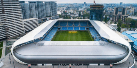 Iluminación inteligente y sostenible en el estadio de Bratislava con el sistema Helvar Imagine DALI-2