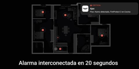 Detector de incendio Ajax FireProtect 2
