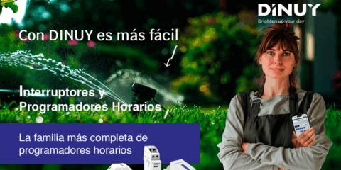 La nueva línea de programadores horarios sin pantalla de Dinuy ofrece control desde el smartphone