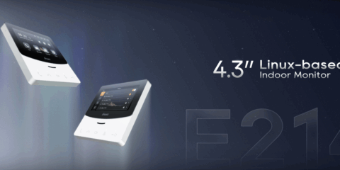 El monitor E214 de Dnake basado en Linux incluye opciones para la seguridad y gestión del hogar