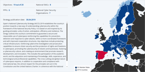 El mapa interactivo de estrategias nacionales de ciberseguridad en la UE se actualiza