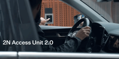 Sistema de control de accesos de 2N para entradas de garaje