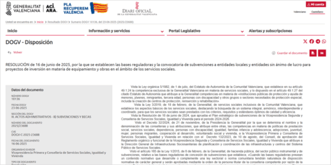 Ayudas para equipos de seguridad y electrónica en centros sociales de la Comunidad Valenciana