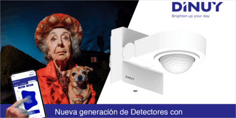 Dinuy presenta la nueva generación de detectores con cobertura selectiva de los sensores PIR