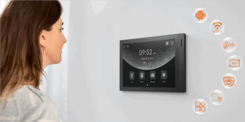 Nuevo monitor interior H618 Pro con Android 15 de Dnake para edificios residenciales y comerciales