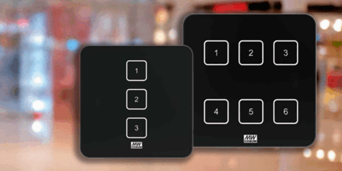 Electrónica OLFER presenta la serie DTP-2xx de paneles táctiles DALI-2 de Mean Well