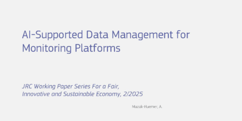 El JRC evalúa cómo la IA optimiza la gestión de datos en plataformas de monitorización