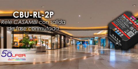 El relé CBU-RL-2P de Electrónica OLFER está diseñado para proyectos de domótica