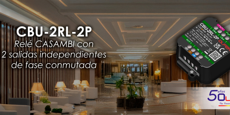 CBU-2RL-2P relé Casambi de Electrónica OLFER