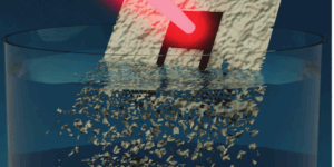 sensor descomponiéndose en agua