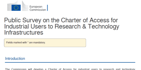 Abierta una consulta sobre la futura Carta de acceso a infraestructuras de investigación y tecnología