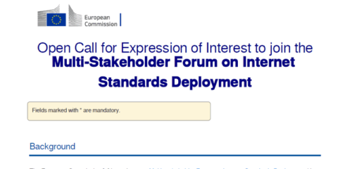 Abierta la convocatoria para el Foro Multilateral sobre el Despliegue de Estándares de Internet