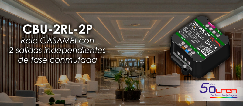 CBU-2RL-2P relé Casambi de Electrónica OLFER