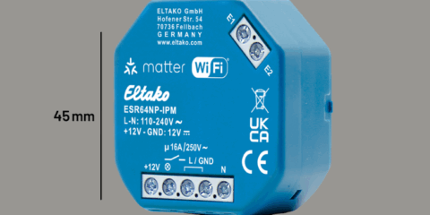 El actuador ESR64NP‑IPM de Eltako con Matter y wifi facilita la automatización de edificios