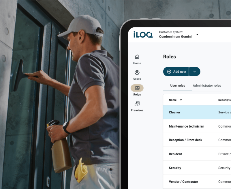 iLOQ WEB: gestión por roles